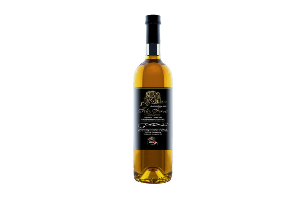 Filu Ferru ambrato, Eredi Luigi Poscia, distilleria e liquorificio, Sardegna, distillato tipico sardo, affinato con legni pregiati